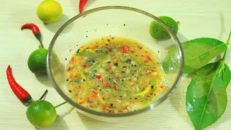 Hướng dẫn pha muối chấm cay