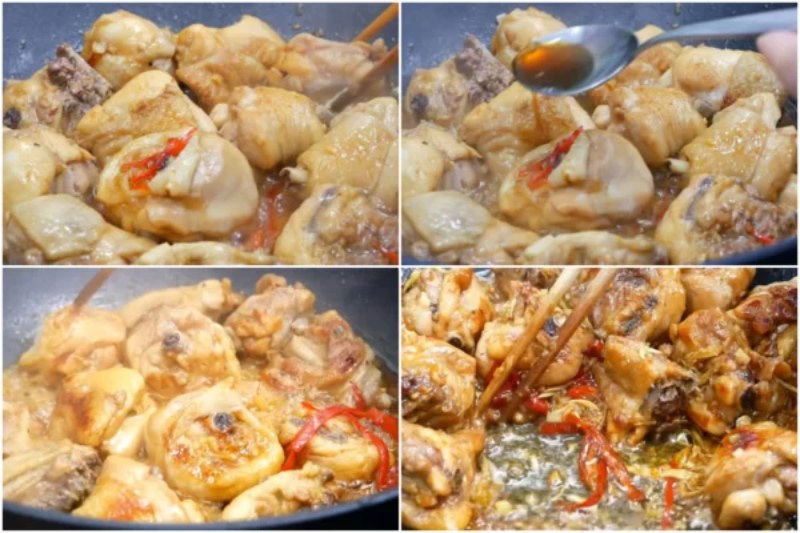 NÊm nếm gia vị cho gà kho sả gừng