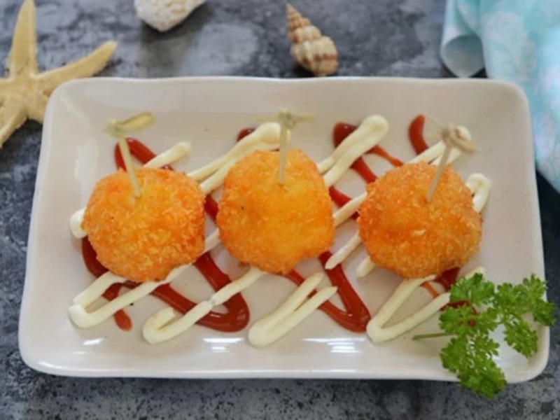 Thành phẩm món gà lắc phô mai thơm ngon