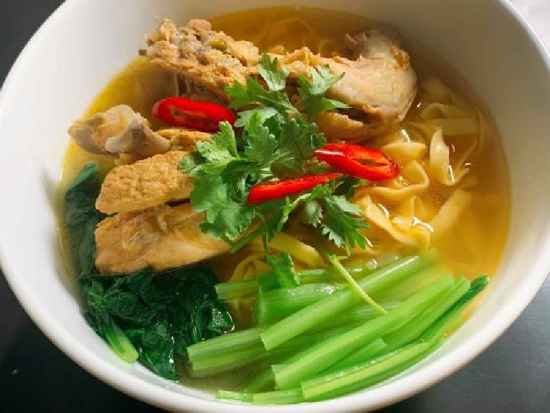 Thành phẩm món gà nấu chanh muối truyền thống