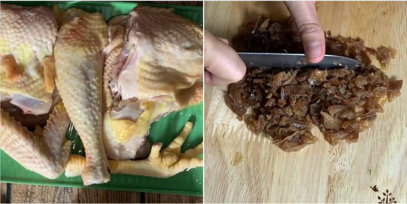 Sơ chế nguyên liệu làm gà nấu chanh muối