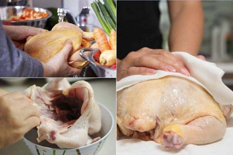 Tiến hành sơ chế và chế biến gà