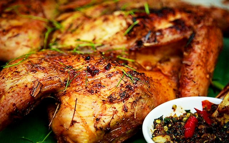 cách làm gà nướng lá chanh thơm lừng tại nhà