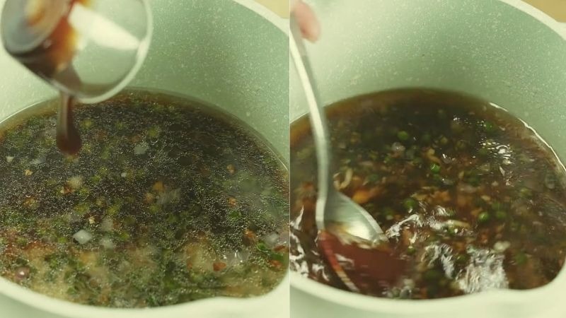  Công đoạn làm sốt tiêu ướp gà
