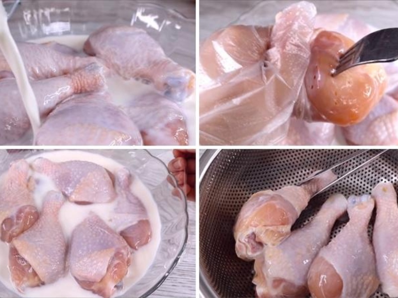 Đùi gà nhúng bột chiên