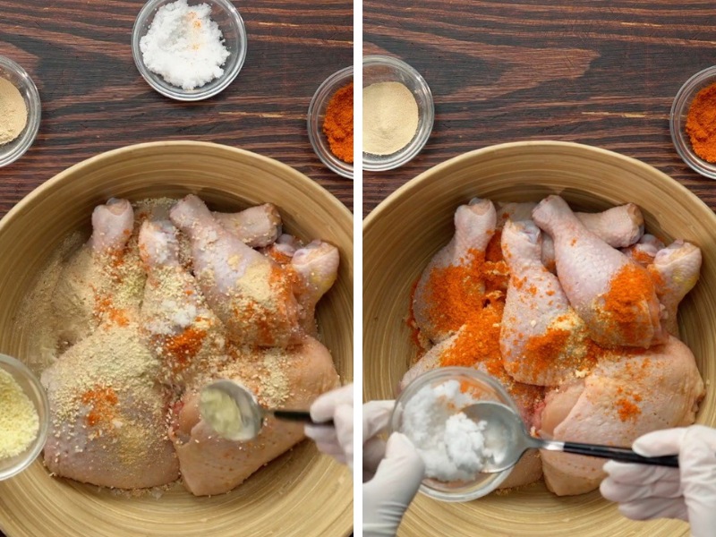 Đùi gà tẩm ướp gia vị