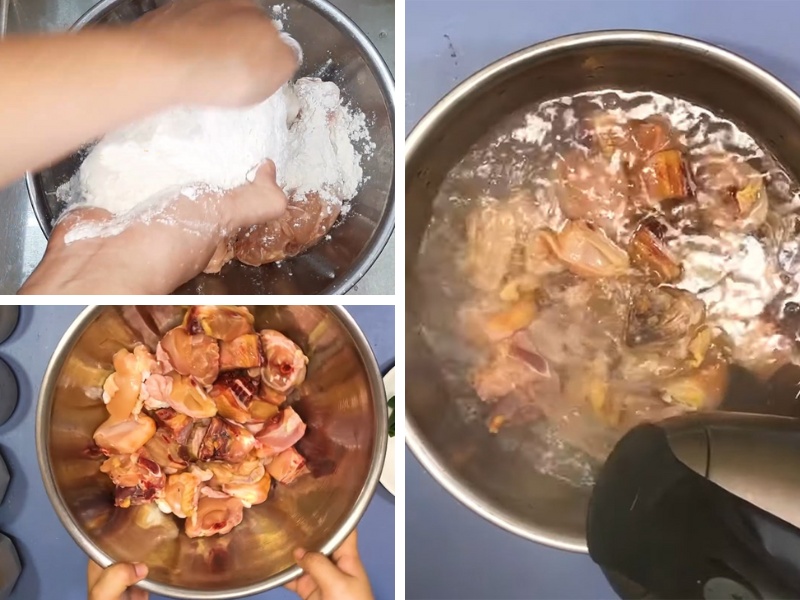 Sơ chế thịt gà