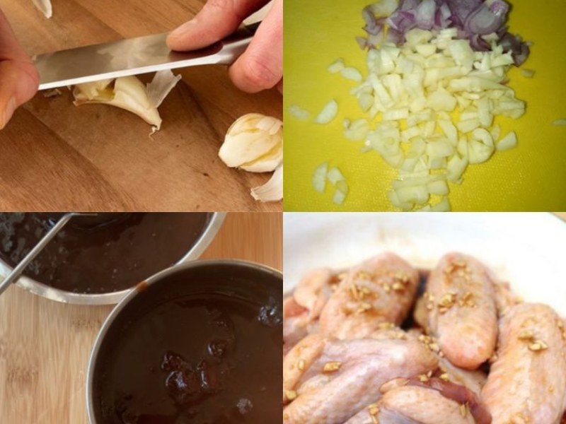 Sơ chế nguyên liệu làm gà rim me hương vị Thái