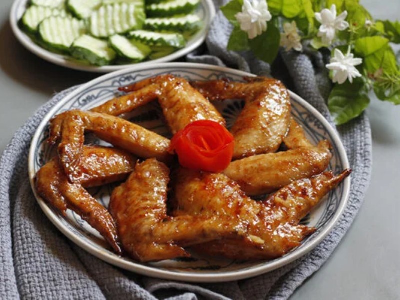 Thành phẩm món gà rim me hương vị Thái