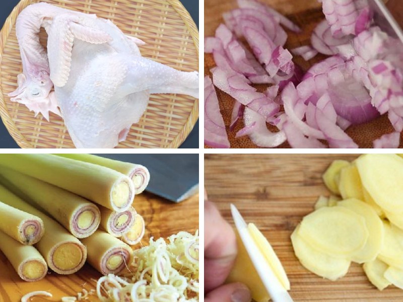 Tiến hành sơ chế gà trước khi ủ