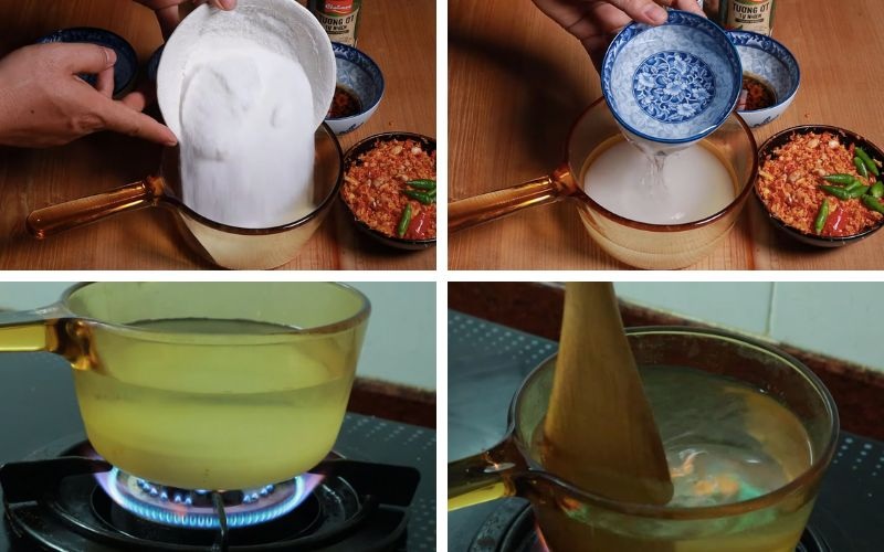  Nấu hỗn hợp nước mắm ngâm