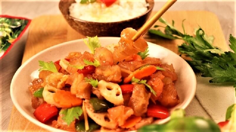 Khám phá cách làm gân bò xào chua ngọt giòn ngon