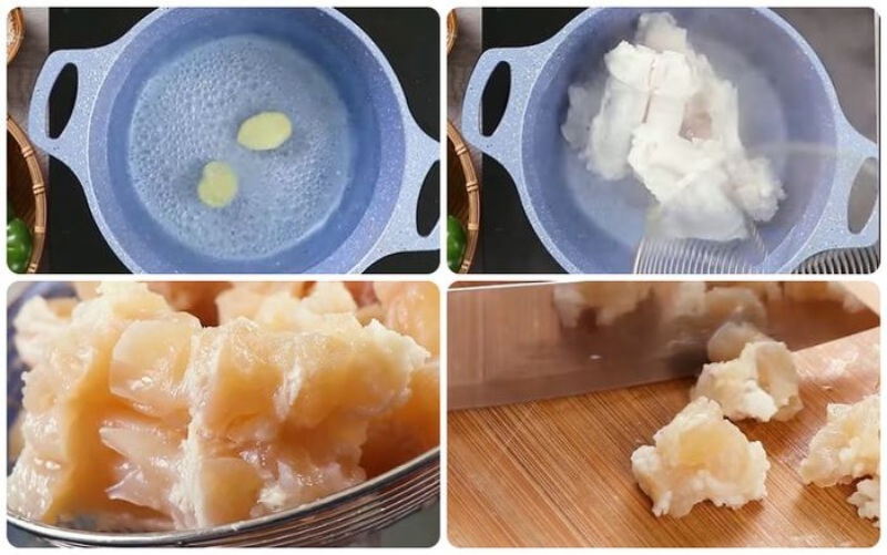 Quá trình sơ chế khử mùi hôi cho gân bò