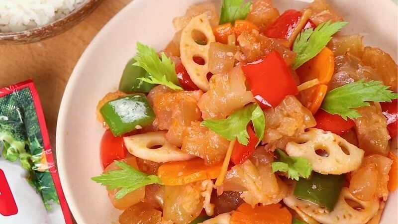 Những lưu ý khi làm món gân bò xào chua ngọt