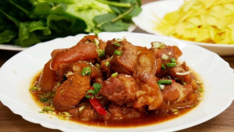 Món giò heo kho dẻo