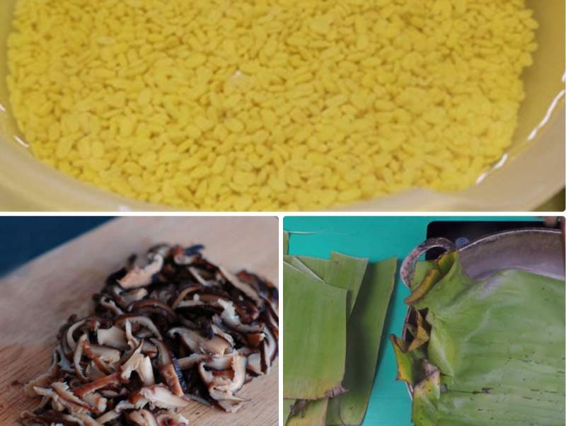 Sơ chế nguyên liêu làm giò lụa chay từ đậu xanh