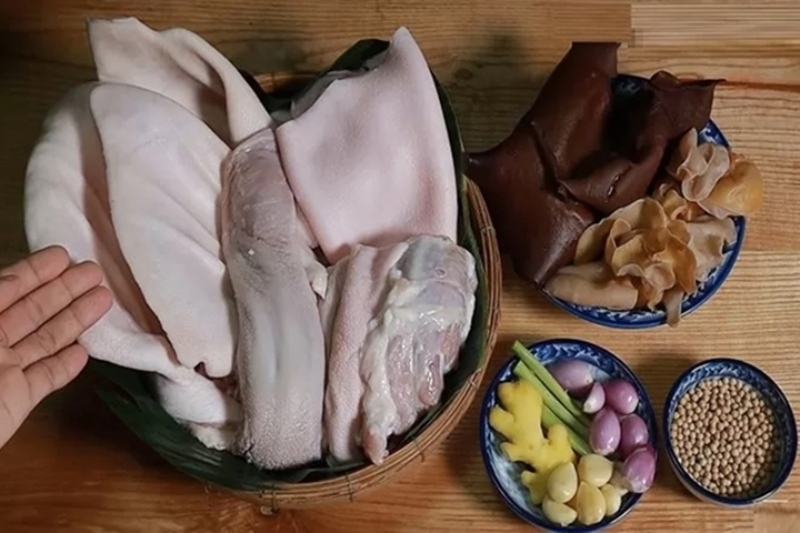 cách chọn mua nguyên liệu tươi làm giò thủ