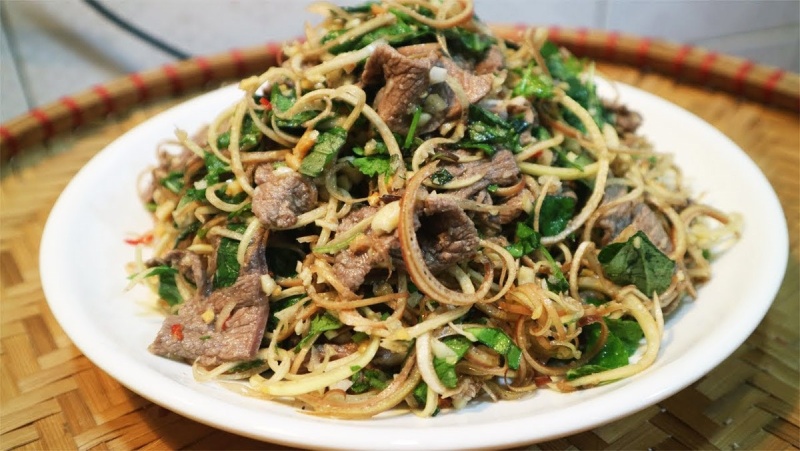 Gỏi bắp bỏ hoa chuối hấp dẫn