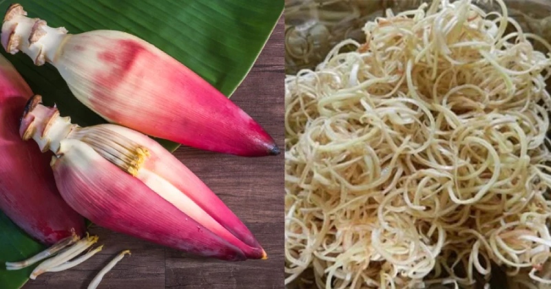 Hoa chuối tươi, được sắt nhỏ