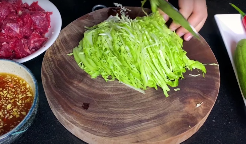 Thái rau dạng sợi