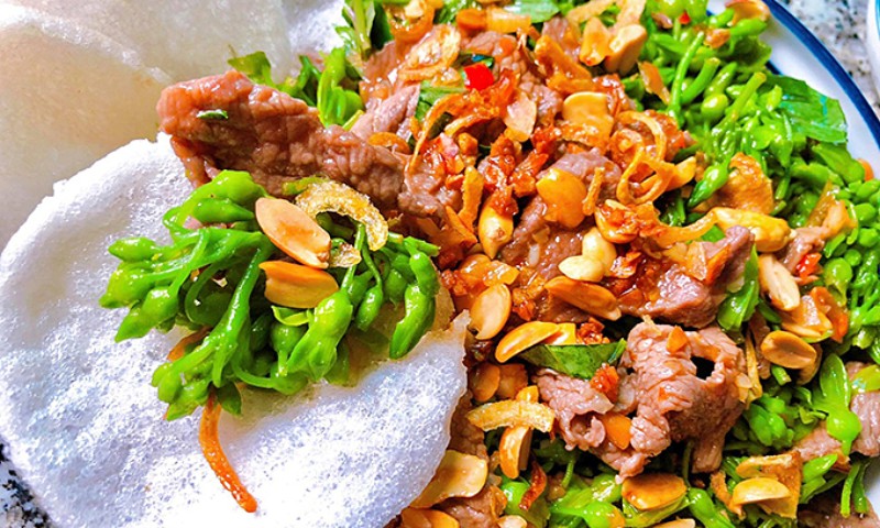 gỏi bò thiên lý thơm ngon lạ miệng