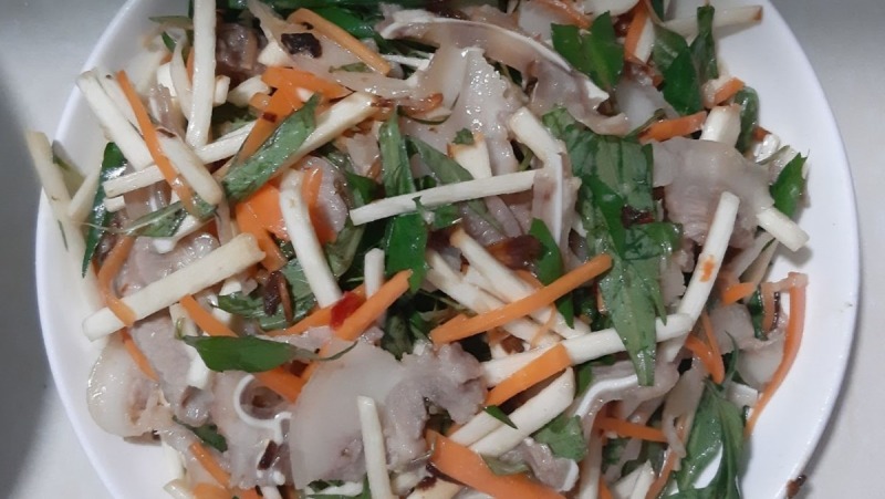 Cách làm gỏi củ hũ dừa thanh mát, giòn ngon