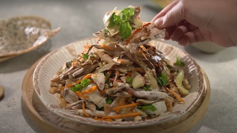 Món gỏi gà hoa chuối