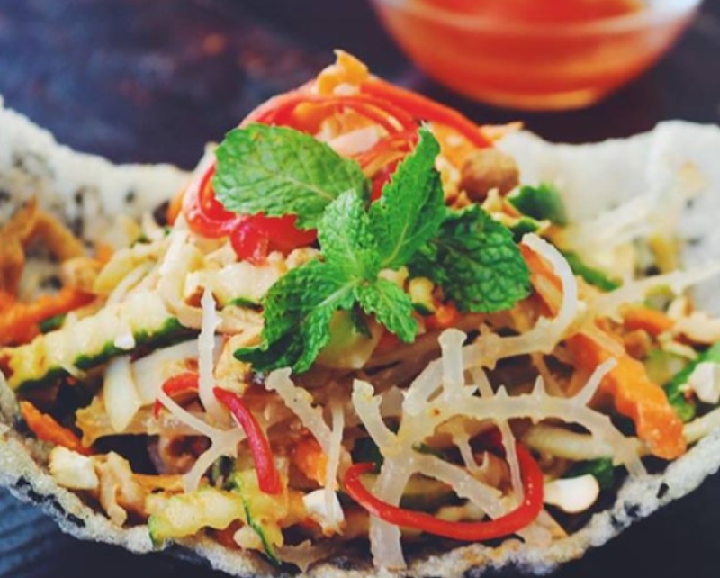 Gỏi sụn rong biển chay