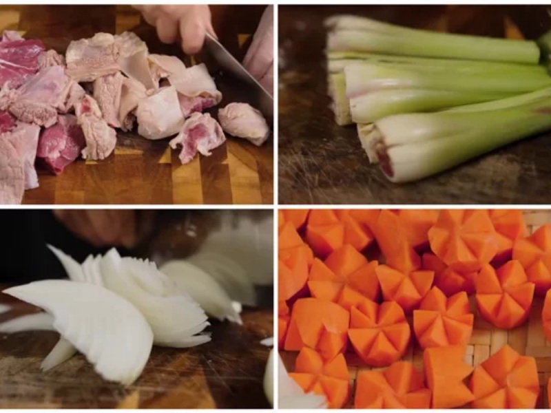 Sơ chế nguyên liệu làm hủ tiếu bò kho
