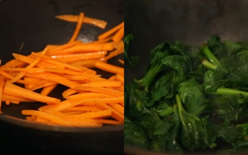 Xào sơ rau củ