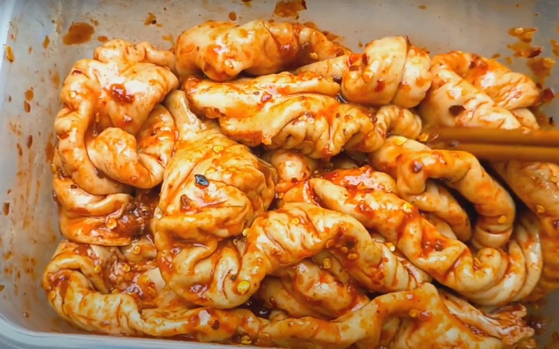 Lòng bò ướp gia vị