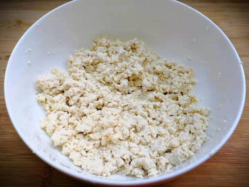 đậu hũ bóp nhuyễn
