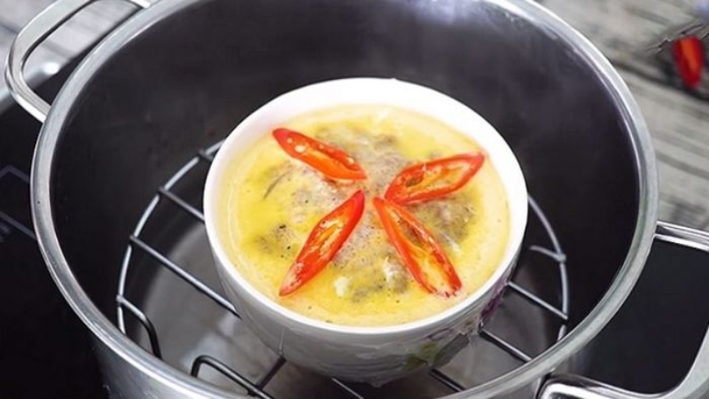 chưng mắm ở lửa vừa