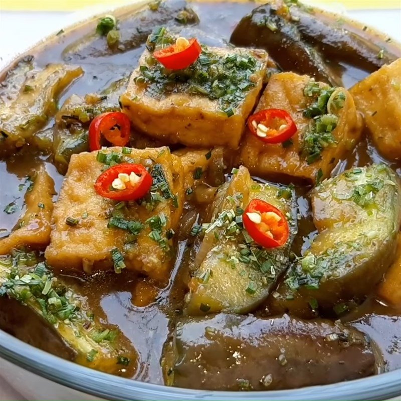 thành phẩm mắm kho chay dẫn dã rất bắt vị
