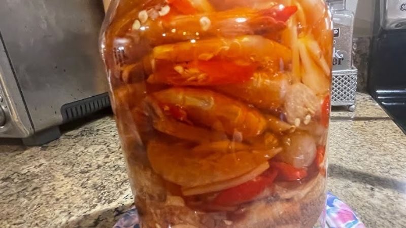 Bảo quản và ngâm mắm tép