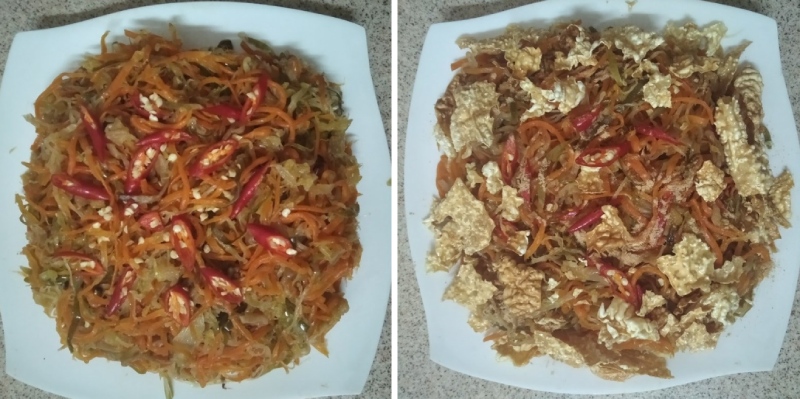 hoàn thành mắm Thái chay giòn ngon