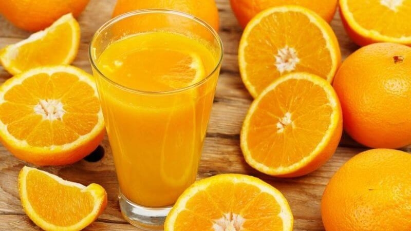 Nước cam tươi tăng đề kháng