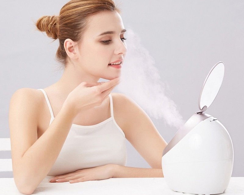 Xông hơi mặt giúp da thông thoáng