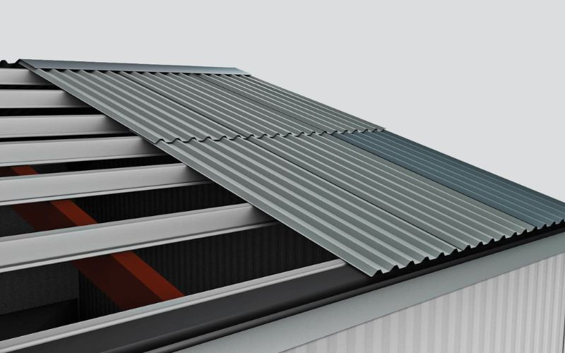 Lợp mái tôn có lớp cách nhiệt giúp chống nóng từ trên xuống