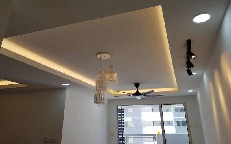 Trần thạch cao giúp tăng hiệu quả làm mát.