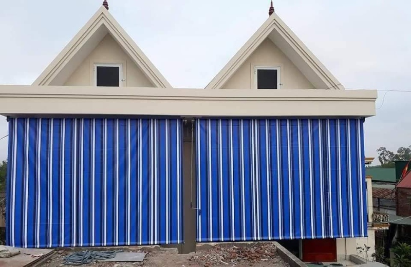Rèm che nắng mặt tiền ngăn bức xạ trực tiếp, giảm nhiệt cho nhà