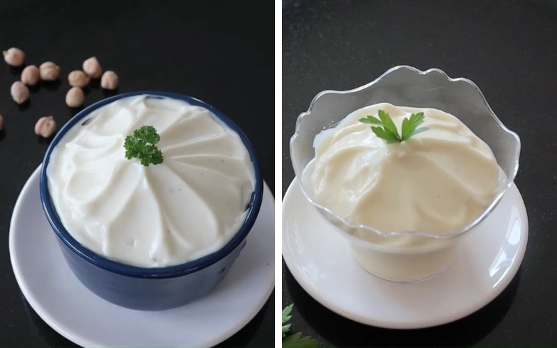 Thành phẩm sốt mayonnaise thơm ngon, đảm bảo độ béo mịn