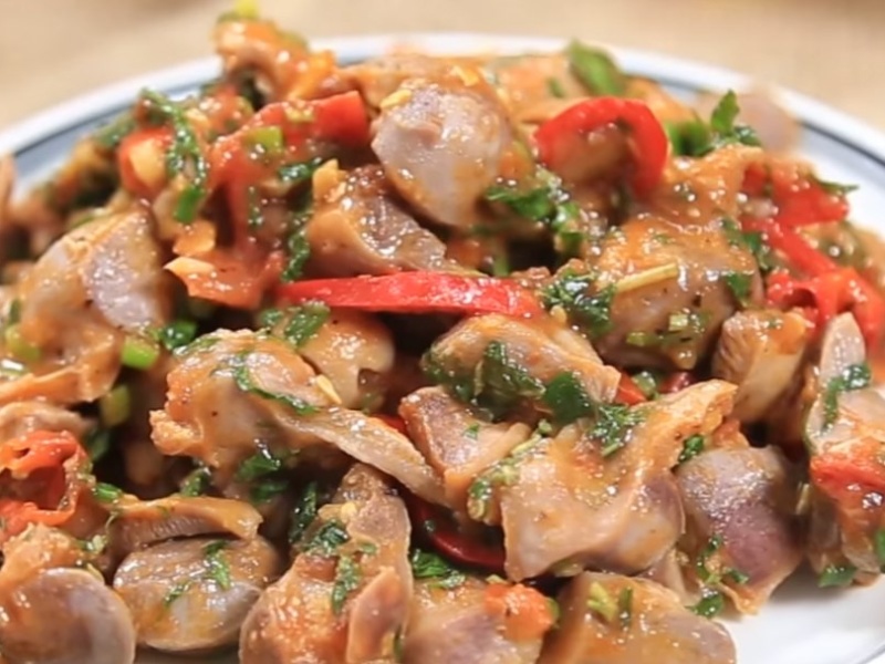 Món mề gà thơm ngon đậm đà