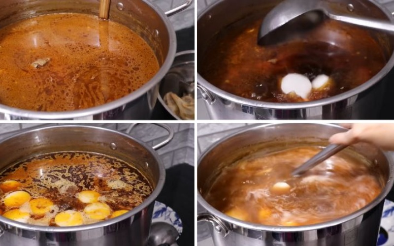 Tiến hành ninh nước dùng