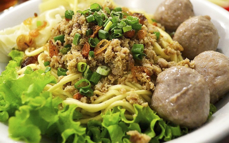 Thành phẩm món mì bò viên thơm ngon