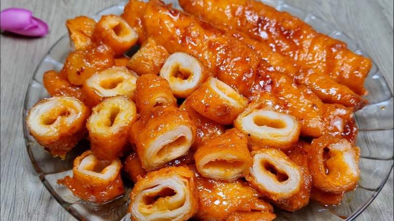 Thành phẩm món mì căn khìa nước dừa béo thơm