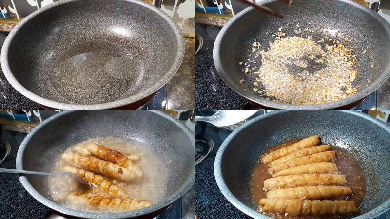 Tiến hành công đoạn khìa nước dừa mì căn