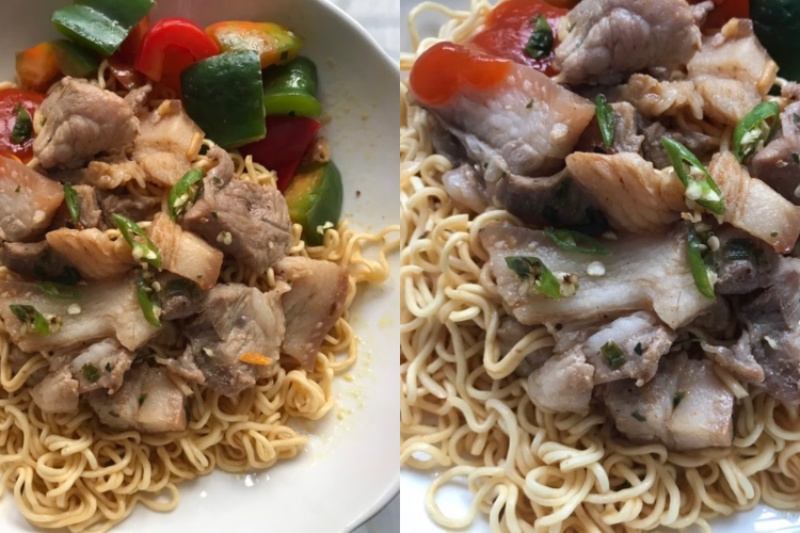 Mì xào thịt heo thơm ngon