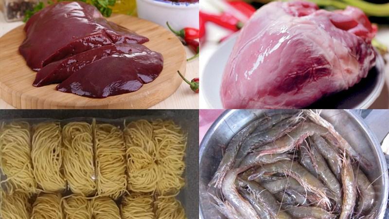 Chuẩn bị nguyên liệu làm mì xào thập cẩm