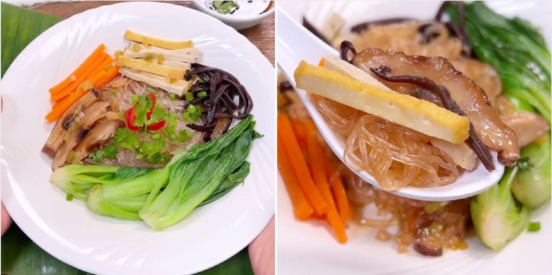 Đĩa miến trộn chay cực ngon